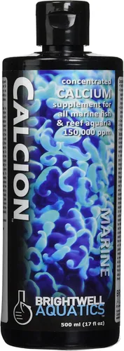 Brightwell Aquatics Calcion - Suplemento de calcio iónico concentrado para acuarios de arrecifes y agua salada Apoya el crecimiento de coral