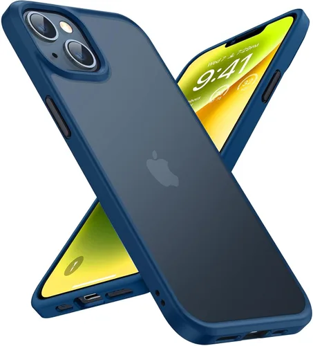 Miniatura 19 de TORRAS Funda a prueba de golpes para iPhone 13/iPhone 14, grado militar, probada en caídas, parte trasera dura protectora delgada para iPhone 13