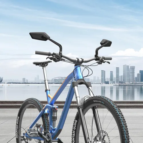 Miniatura 7 de Paquete de 2 espejos de bicicleta, espejos de bicicleta para manillar, espejos retrovisores ajustables de seguridad de 360°, accesorios de ajuste