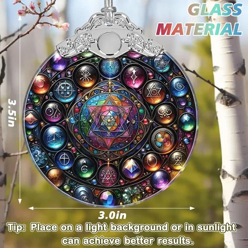 Miniatura 2 de Alchemy - Adorno de vitral, adorno de Navidad, decoración de Navidad para árbol, ideas de regalos de vacaciones, intercambio de regalos
