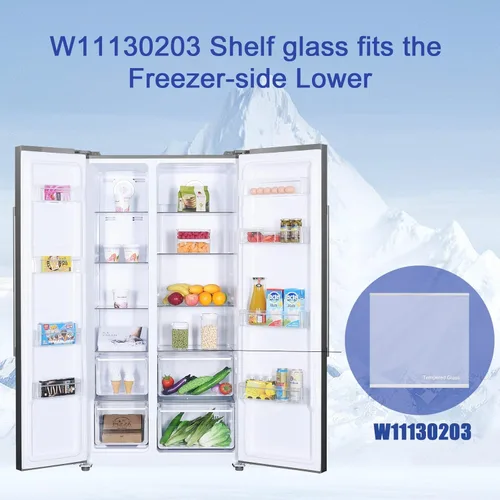 Miniatura 4 de 240350608 Reemplazo de vidrio para refrigerador, inserto de estante de vidrio compatible con Frigidaire Kenmore, White-Westinghouse, Crosley