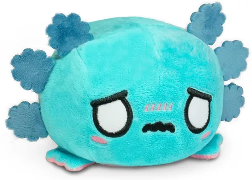 Miniatura 5 de TeeTurtle - El Axolotl de peluche original reversible - Azul + Negro - Lindos animales de peluche sensoriales para mostrar tu estado de ánimo Azul +