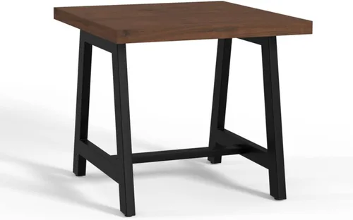 Miniatura 28 de Simpli Home - Sawhorse - Mesa de centro, color castaño oscuro., Pino, Distressed Grey