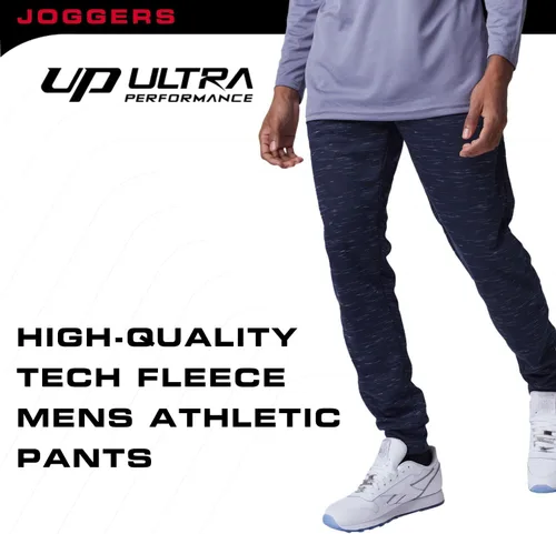 Miniatura 4 de Ultra Performance 3 Pack Mens Joggers Mens Athletic Sweatpants with Pockets for Men, Small - 3X