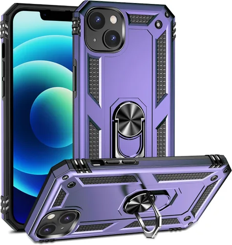 Miniatura 21 de Korecase Funda para iPhone 8, protección de cámara, armadura militar, doble capa, soporte compatible con iPhone 6 6s y iPhone 7 8, color negro