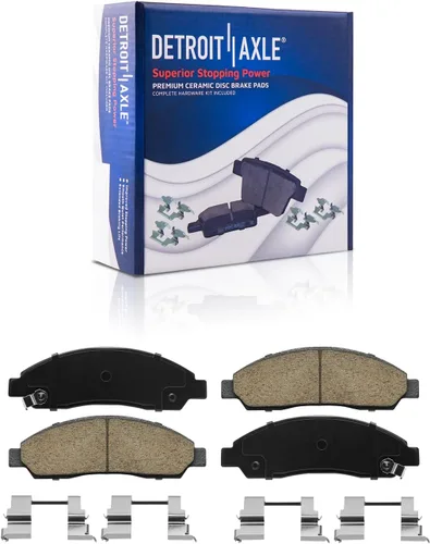 Miniatura 62 de Detroit Axle - Kit de freno delantero para Dodge Ram 1500 Durango Dakota Chrysler Aspen Dakota Driver Side Disco Freno Pinza de freno de cerámica