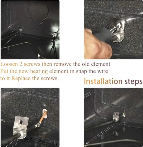 Miniatura 6 de Elemento calefactor para horno 316075103 316075104 para Frigidaire Kenmore 790 Reemplaza 316075102 PS438018 AP2125026 FEF366EMD FEF366ECD FEF326FSE