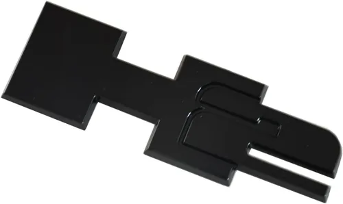 Miniatura 4 de 2 piezas de emblemas 3D de placa de nombre de puerta del portón trasero H2 para Hummer H2 2003-2009 (negro)