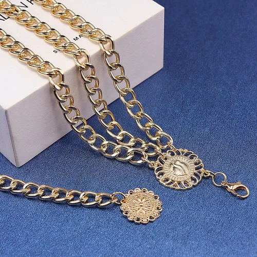 Miniatura 4 de Suyi Chain Belts for Women Waist Chain Belt Multilayer Body Belly Chain