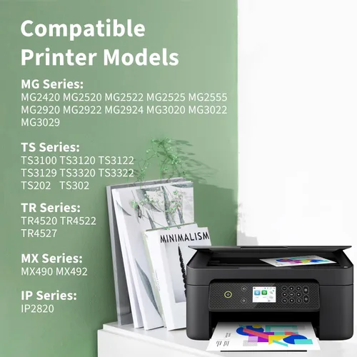 Miniatura 2 de 245XL - Cartuchos de tinta de repuesto para Canon 245XL PG-245 PG-245XL, tinta negra para impresora Canon Pixma TS202 TS3122 TS3322 TR4520 TR4522