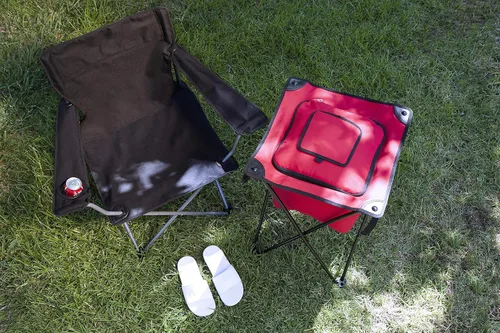 Miniatura 8 de Picnic TIME PTZ Silla de campamento, silla de picnic, silla de playa con bolsa de transporte Negro