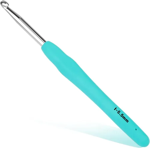 Miniatura 24 de SHWAKK Small Crochet Hook, 0.5 mm Lace Ergonomic Crochet Hook, Tiny Crochet Needles for Arthritic Hands, Knitting Needles with Soft Handle Beginners
