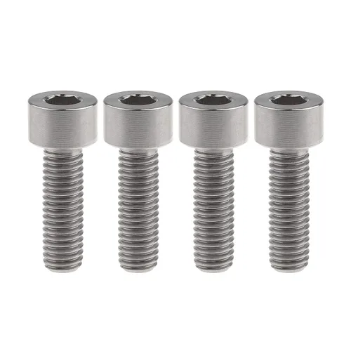 Miniatura 24 de Tornillos de titanio Ti M8 x15 20 25 30 35 40 45 50 60 2.756 in 0.049 in de paso hexagonal Allen Tornillos de cabeza hueca paquete de 4