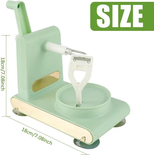 Miniatura 2 de Máquina peladora, cortador de cuchillas de acero inoxidable, pelador de pera de mano con cuchillas de acero inoxidable, herramienta de pelado