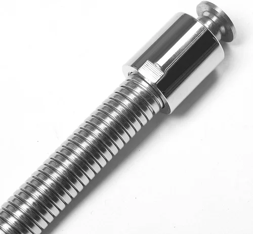Miniatura 4 de CWM Manguera de acero inoxidable flexible de metal de 18.5 pulgadas para grifos comerciales de fregadero de cocina, reemplazo de manguera flexible
