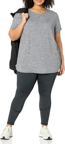Miniatura 7 de Amazon Essentials Camiseta de manga corta con cuello redondo para mujer, de secado rápido, para entrenamiento, gimnasio, paquete múltiple