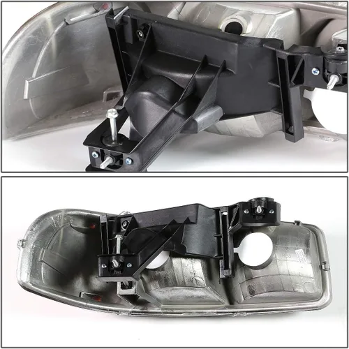 Miniatura 4 de DNA MOTORING HL-OH-SIE994P-BK-AM - Faros delanteros de esquina color ámbar compatibles con Sierra 99-07 / 00-06 Yukon XL 1500 2500