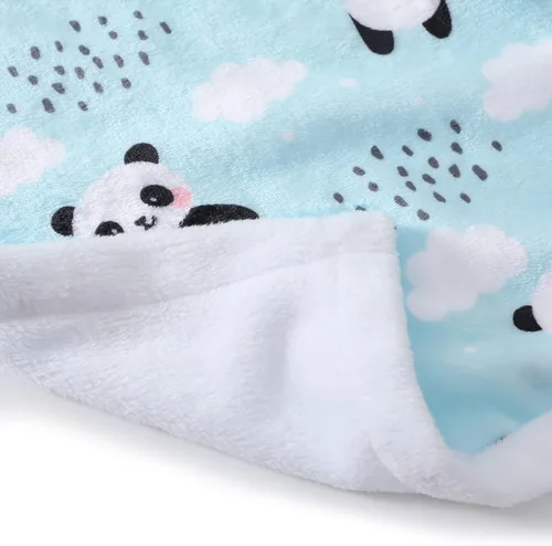 Miniatura 6 de Manta de panda súper suave y acogedora Mantas ligeras azules con diseño de pandas Accesorios de pandabear regalos para niñas, adolescentes y mujeres
