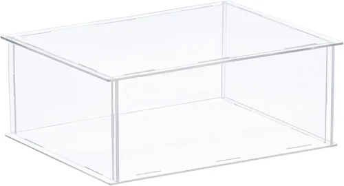 Miniatura 17 de MECCANIXITY Caja plástica de acrílico de la vitrina clara monta el escaparate a prueba de polvo 6.3x4.3x6.1 pulgadas para artículos coleccionables