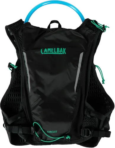 Miniatura 3 de CamelBak Circuit Run - Chaleco de hidratación con depósito de 50 onzas, diseño ligero y transpirable y almacenamiento para correr y entrenar de Negro