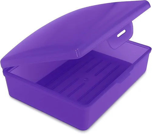 Miniatura 9 de American Comb: Jabonera - Negro - 1 unidad - Fabricado en EE. UU. - Jabonera con tapa con bisagras y cierre seguro