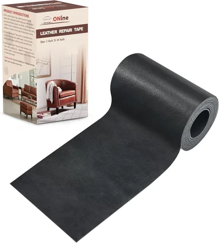 Miniatura 34 de Cinta de reparación de piel de 3 x 60 pulgadas, parche autoadhesivo de reparación de piel para sofás, muebles, asiento del conductor (color negro)