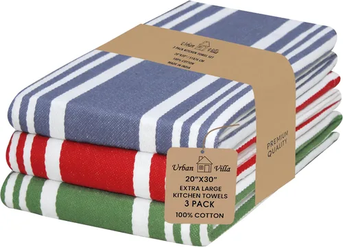 Miniatura 126 de Urban Villa Toallas de cocina 100% algodón, paquete de 6, altamente absorbentes, de secado rápido, súper suaves, de primera calidad, para cocina