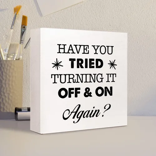 Miniatura 4 de Cartel de caja de madera divertido, letreros sarcásticos de oficina, decoraciones para escritorio de trabajo, decoración de escritorio inspiradora