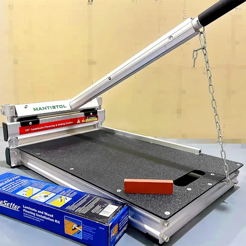 Miniatura 7 de Cortador de piso laminado profesional de 13 pulgadas MC-330 con kit de instalación de piso laminado para piso multicapa, laminado, revestimiento