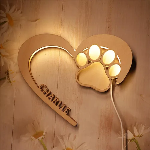 Miniatura 13 de Lámpara de fotos personalizada con 5 imágenes, luz LED para dormitorio, noche 3D, Navidad, cumpleaños, hueso, 8 pulgadas