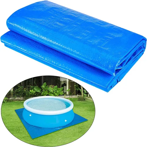 Miniatura 2 de Paño redondo de tierra para piscina de 12 pies para las piscinas sobre el suelo, manta de piscina para las piscinas del marco, accesorios