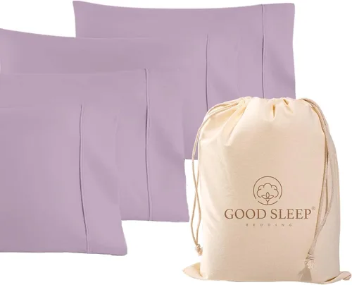 Miniatura 11 de Juego de 4 fundas de almohada estándar de 1000 hilos, 100% algodón egipcio, con algodón de fibra larga y tejido satinado, suaves y sedosas, como