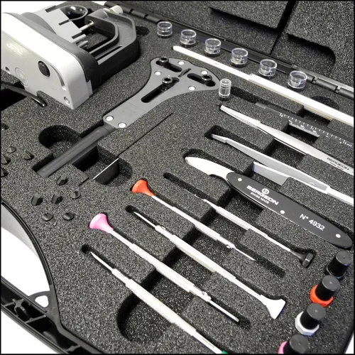 Miniatura 3 de Bergeon 7815 Master Service Tool Case Watchmaker Juego de herramientas Kit de reparación
