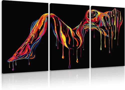 Miniatura 109 de Novatique 3 piezas de arte de pared sexy en blanco y negro para parejas desnudas, decoración de pared abstracta de amor para mujeres y hombres, arte