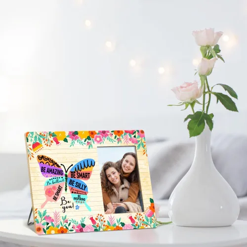 Miniatura 4 de OTINGQD Marcos de fotos inspiradores, regalo motivacional para niñas, amigas, hermanas, regalos de aliento para mujeres, marco de fotos Be Amazing