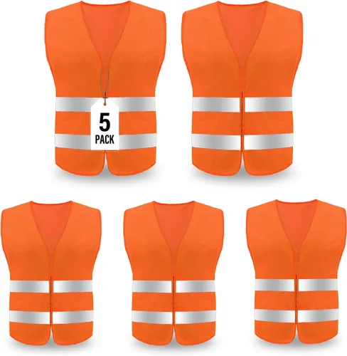 Chaleco de seguridad, chaleco reflectante de alta visibilidad para hombres, trabajo, ciclismo, corredor, topógrafo, voluntario, carretera