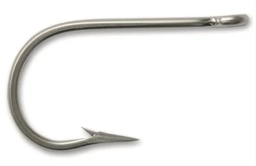 Mustad Big Game Southern and Atún - Gancho de púas cortas forjadas de acero inoxidable 8/0, 7/0, 9/0, 10/0, 11/0, 12/0 con punta de filo de