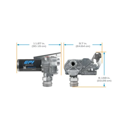 Miniatura 5 de GPI - Bomba de transferencia de combustible serie M-1115, boquilla de cierre automático, 12 GPM, 115 voltios (110000-82)