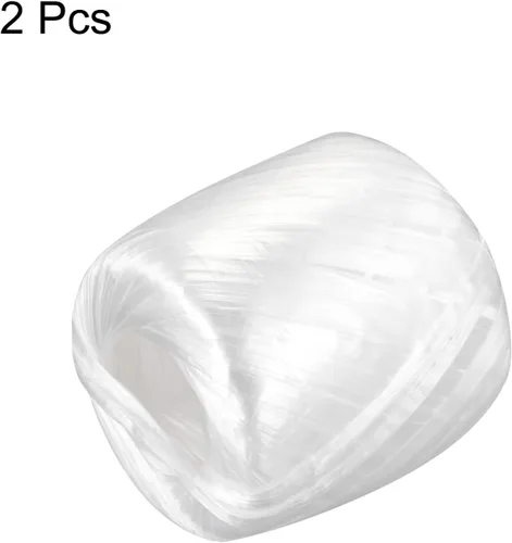 Miniatura 3 de MECCANIXITY Cuerda de plástico de nailon de poliéster para el hogar para embalar manualidades de jardinería, 656.2 ft de longitud total, color Blanco