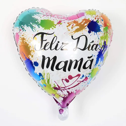 Miniatura 2 de 9 globos de 18 pulgadas para el Día de la Madre, globos de papel de aluminio con forma de corazón para el Día de la Madre, suministros de decoración