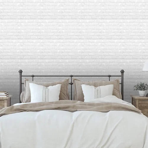 Miniatura 4 de 30 piezas de paneles de pared 3D, papel tapiz de ladrillo falso autoadhesivo de espuma, paneles de pared de ladrillo falso de piedra