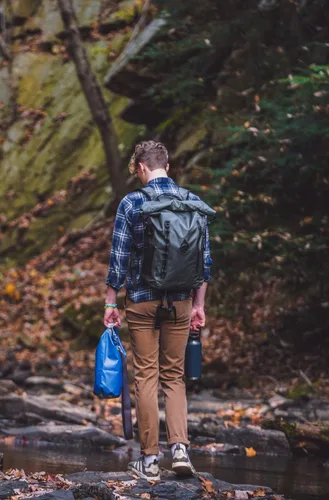 Miniatura 34 de Skog Å Kust DrySak - Bolsa impermeable con tapa enrollable para viajes y al aire libre - tamaños de 5, 10 y 20 litros Digicamo