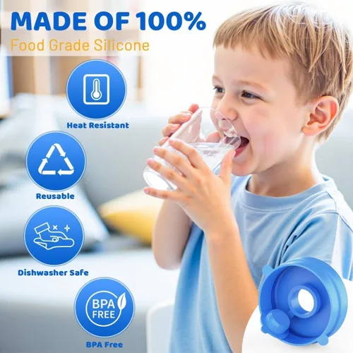 Miniatura 8 de Myvision Manguera y tapa de repuesto para bomba eléctrica dispensadora de agua, contiene 1 tapa de botella de agua de silicona de grado alimenticio