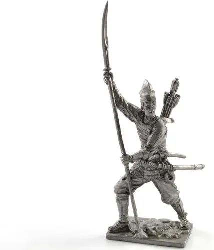 Miniatura 7 de General chino, dinastía Han. Escultura de metal. Colección 2.126 in (escala 1/32) Figura miniatura. Soldados de juguete de lata