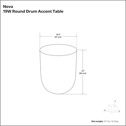 Miniatura 3 de SIMPLIHOME Nova Mesa de metal – Mesa redonda de hierro de 19 pulgadas de ancho en cobre degradado, mesa auxiliar de tambor bohemio para sala