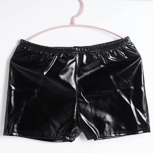 Miniatura 6 de Tongcloud 2 piezas de pantalones cortos metálicos para mujer pantalones cortos de baile para mujer pantalones cortos metálicos brillantes