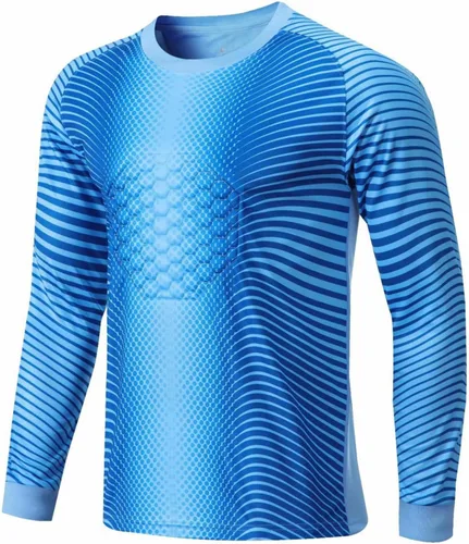 Miniatura 3 de Camisetas de portero de fútbol para niños jóvenes, manga larga, acolchadas, camiseta de portero de fútbol