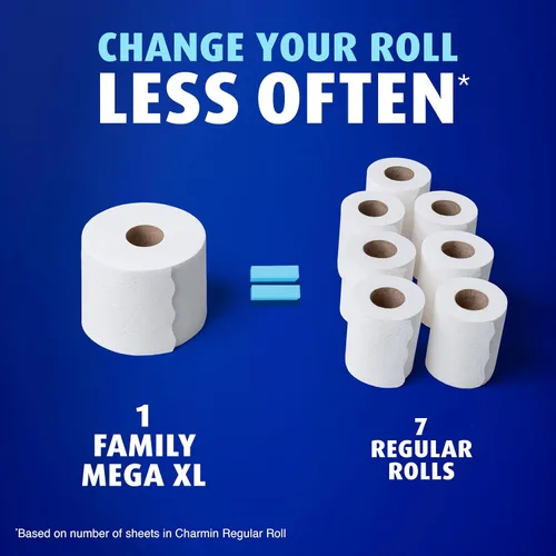 Miniatura 4 de Charmin Papel higiénico ultra suave al tacto, 12 rollos Mega XL familiares = 84 rollos regulares