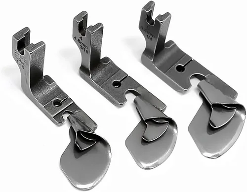 Miniatura 2 de 3 piezas de pie de dobladillo curvo industrial de 1/8 pulgadas + 3/16 pulgadas + 1/4 pulgadas de tubo de tracción de tubo de tracción de seda falda