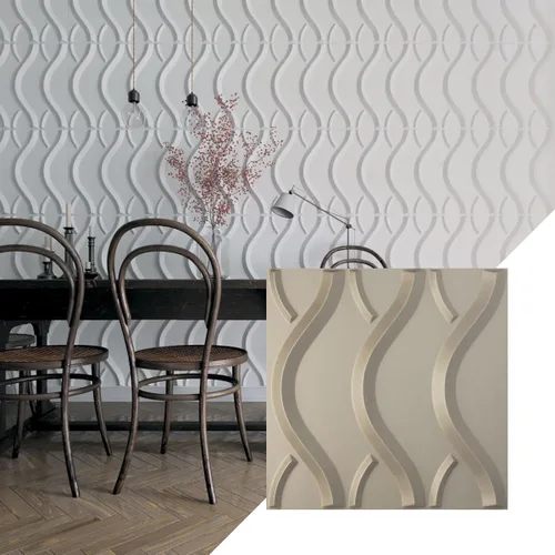 Miniatura 14 de Ekena Millwork WP20X20NXWH 19 5/8 pulgadas de ancho x 19 5/8 pulgadas de alto Nexus EnduraWall Decorativo 3D Panel de Pared Cubre 2.67 pies cuadrados